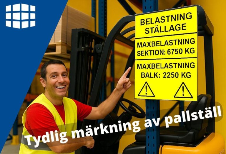 Märkning pallställ